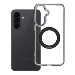 Etui na Samsung A37 Frame Circle Stand zgodne z MagSafe czarne