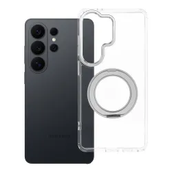 Etui na Samsung S26 Ultra Frame Circle Stand zgodne z MagSafe transparentne