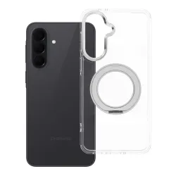 Etui na Samsung A37 Frame Circle Stand zgodne z MagSafe transparentne
