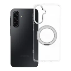 Etui na Samsung A17 / A18 Frame Circle Stand zgodne z MagSafe transparentne