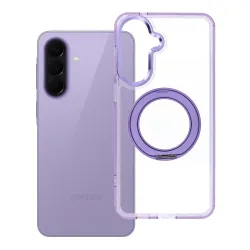 Etui na Samsung A57 Frame Circle Stand zgodne z MagSafe fioletowe