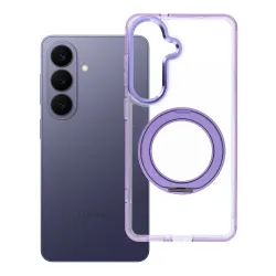 Etui na Samsung S26 Frame Circle Stand zgodne z MagSafe fioletowe