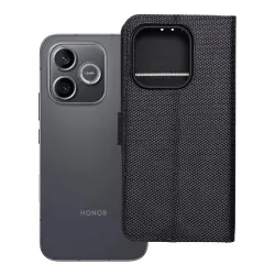 Etui z klapką na Honor 600 LITE 4Card RFID antykradzieżowe tech fabric czarne