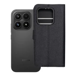 Etui z klapką na Xiaomi 17 4Card RFID antykradzieżowe tech fabric czarne