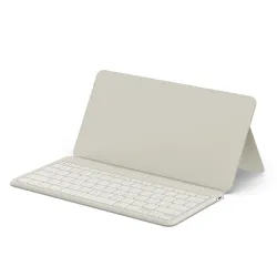 Klawiatura bezprzewodowa QWERTY z podstawką na smartfon/tablet Satechi OntheGo piaskowa