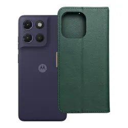 Etui z klapką na Motorola G17 POWER Split Book zielono-złote