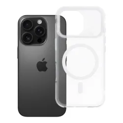 Etui na iPhone 16 PRO Aurora zgodne z MagSafe białe