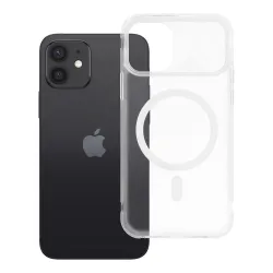 Etui na iPhone 12 / 12 Pro Aurora zgodne z MagSafe białe