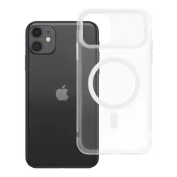 Etui na iPhone 11 Aurora zgodne z MagSafe białe