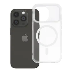 Etui na iPhone 14 PRO Aurora zgodne z MagSafe białe