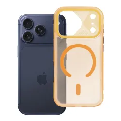 Etui na iPhone 17 Pro / 18 Pro (low camera edge) Aurora zgodne z MagSafe pomarańczowe