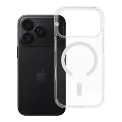 Etui na iPhone 18 Pro / 17 Pro Drop Glue Colorful Ring Mag Cover zgodne z MagSafe białe