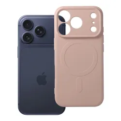 Etui na iPhone 18 Pro / 17 Pro Silicone Mag Cover zgodne z MagSafe (camera protection) różowe