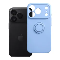 Etui na iPhone 18 Pro / 17 Pro Silicone Ring jasnoniebieskie