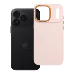 Etui na iPhone 18 Pro Max / 17 Pro Max Frame pudrowy róż