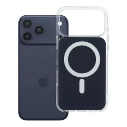 Etui na iPhone 18 Pro Max / 17 Pro Max Clear Fusion Mag Cover zgodne z MagSafe granatowe