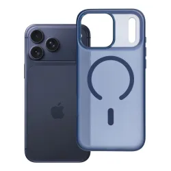 Etui na iPhone 18 Pro Max / 17 Pro Max Flexline Mag Cover zgodne z MagSafe granatowe
