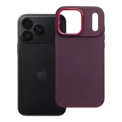 Etui na iPhone 18 Pro Max / 17 Pro Max Frame burgundowy