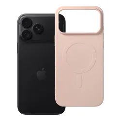 Etui na iPhone 18 Pro Max / 17 Pro Max Silicone Mag Cover zgodne z MagSafe (big hole) różowe
