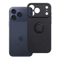 Etui na iPhone 18 Pro Max / 17 Pro Max Silicone Ring czarne