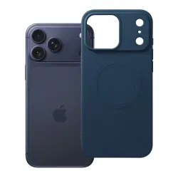 Etui na iPhone 18 Pro Max / 17 Pro Max Silicone Mag Cover zgodne z MagSafe (big hole) granatowe