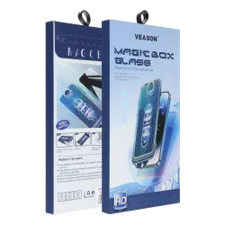 Szkło Hartowane 6D do iPhone 18 PRO MAX Pro Veason Easy-Install Glass z aplikatorem czarne