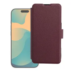 Etui z klapką na iPhone 17 PRO MAX / 17 PRO MAX Max Protect RFID dark cherry