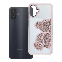 Etui na Samsung A07 / A08 Teddy Bear różowe