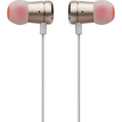 Słuchawki przewodowe douszne Jack 3,5mm z mikrofonem JBL T290 złote