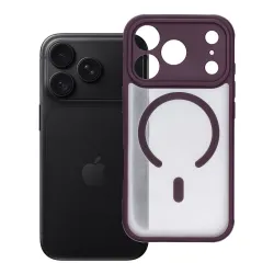 Etui na iPhone 18 Pro / 17 Pro Full Matte Mag Cover zgodne z MagSafe burgundowy