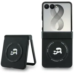 KARL LAGERFELD futerał do SAMSUNG GALAXY Z FLIP 8 kompatybilny z MagSafe (Karl&Choupette Saffiano Pins) czarny