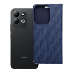Etui z klapką na Xiaomi Redmi 17 4G / 17 5G EU Luna Book Carbon niebieskie