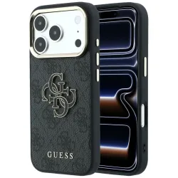 GUESS futerał do IPHONE 18 Pro Max / 17 Pro Max GUE005482 (PU FW Resin Logo) czarny