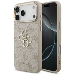 GUESS futerał do IPHONE 18 Pro Max / 17 Pro Max GUE005593 (PU W/ Big 4G Classic Logo) różowy złoty