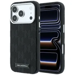 KARL LAGERFELD futerał do IPHONE 18 Pro/17 Pro kompatybilny z MagSafe (Mono Resin Logo) czarny