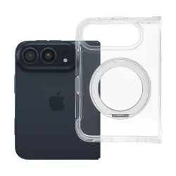 Etui na iPhone Duo 4sD-i Clear Case Circle stand zgodne z Mag Safe transparentne