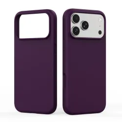 DUX DUCIS futerał PIEL LIQUID SILICONE kompatybilny z MagSafe do iPhone 18 Pro/17 Pro burgundowy