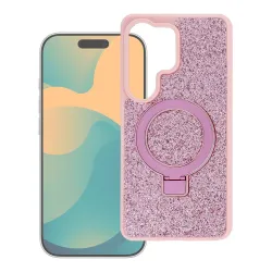 Etui na iPhone 17 Quartz Circle Stand Mag Cover różowe