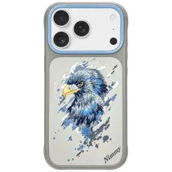 NIMMY futerał EAGLE kompatybilny z MagSafe do IPHONE 18 Pro/17 Pro szary