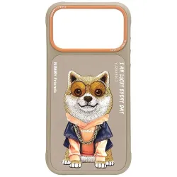 NIMMY futerał GLASSES COOL DOG do IPHONE 18 Pro Max/17 Pro Max beżowy