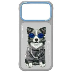NIMMY futerał GLASSES COOL DOG do IPHONE 18 Pro Max/17 Pro Max szary