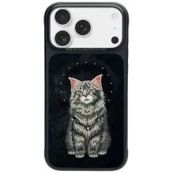 NIMMY futerał LUCKY FASHION CAT kompatybilny z MagSafe do IPHONE 18 Pro/17 Pro czarny
