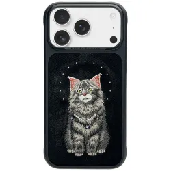 NIMMY futerał LUCKY FASHION CAT kompatybilny z MagSafe do IPHONE 18 Pro Max/17 Pro Max czarny