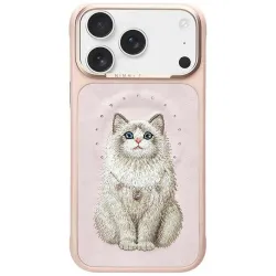 NIMMY futerał LUCKY FASHION CAT kompatybilny z MagSafe do IPHONE 18 Pro Max/17 Pro Max różowy