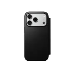 NOMAD futerał skórzany do IPHONE 18 Pro/17 Pro kompatybilny z MagSafe (Modern Leather Folio ECCO Leather) czarny