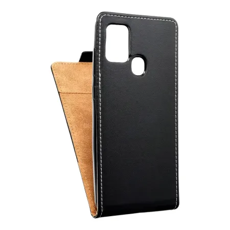 Etui z klapką pionowe na Samsung A21s Slim Flexi Fresh czarne