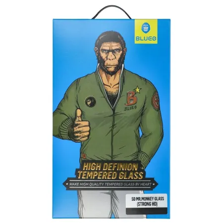 Szkło Hartowane 5D do iPhone XS MAX Mr. Monkey Glass czarne (Anti-Static Strong HD)
