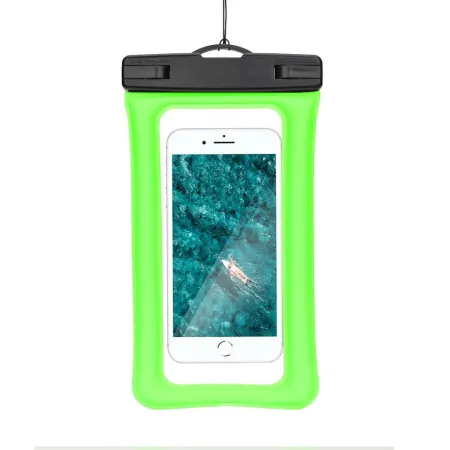 Etui na telefon uniwersalne wodoodporne z plastikowym zamknięciem AIRBAG zielone