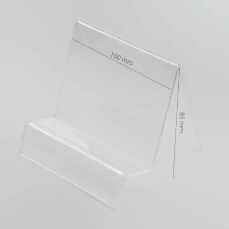 Podstawka Pionowa Plexi / Stojak na telefon / tablet z Zakładką na Cenę (Navi/Tablet)