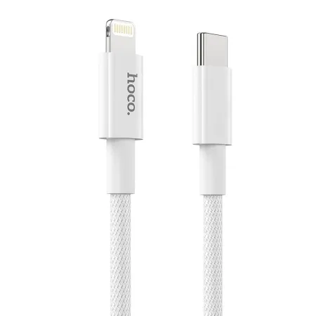 Kabel USB C do Lightning Hoco PD 3A 20W 1 m X56 biały